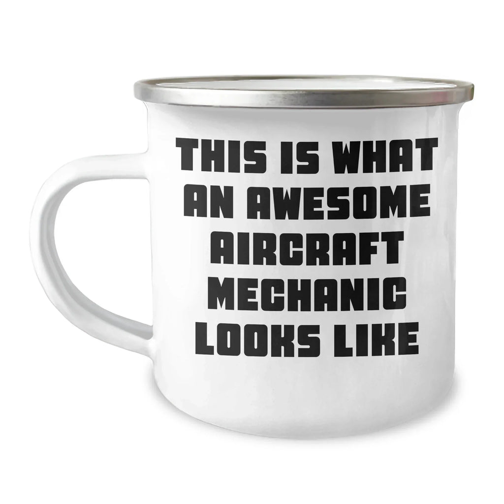 Aircraft Mechanic Gifts, Funny Camping Mug, 'This Is What An Awesome Aircraft Mechanic Looks Like', Gifts from Family, Gifts for Aircraft Mechanic, Father's Day Unique Gifts