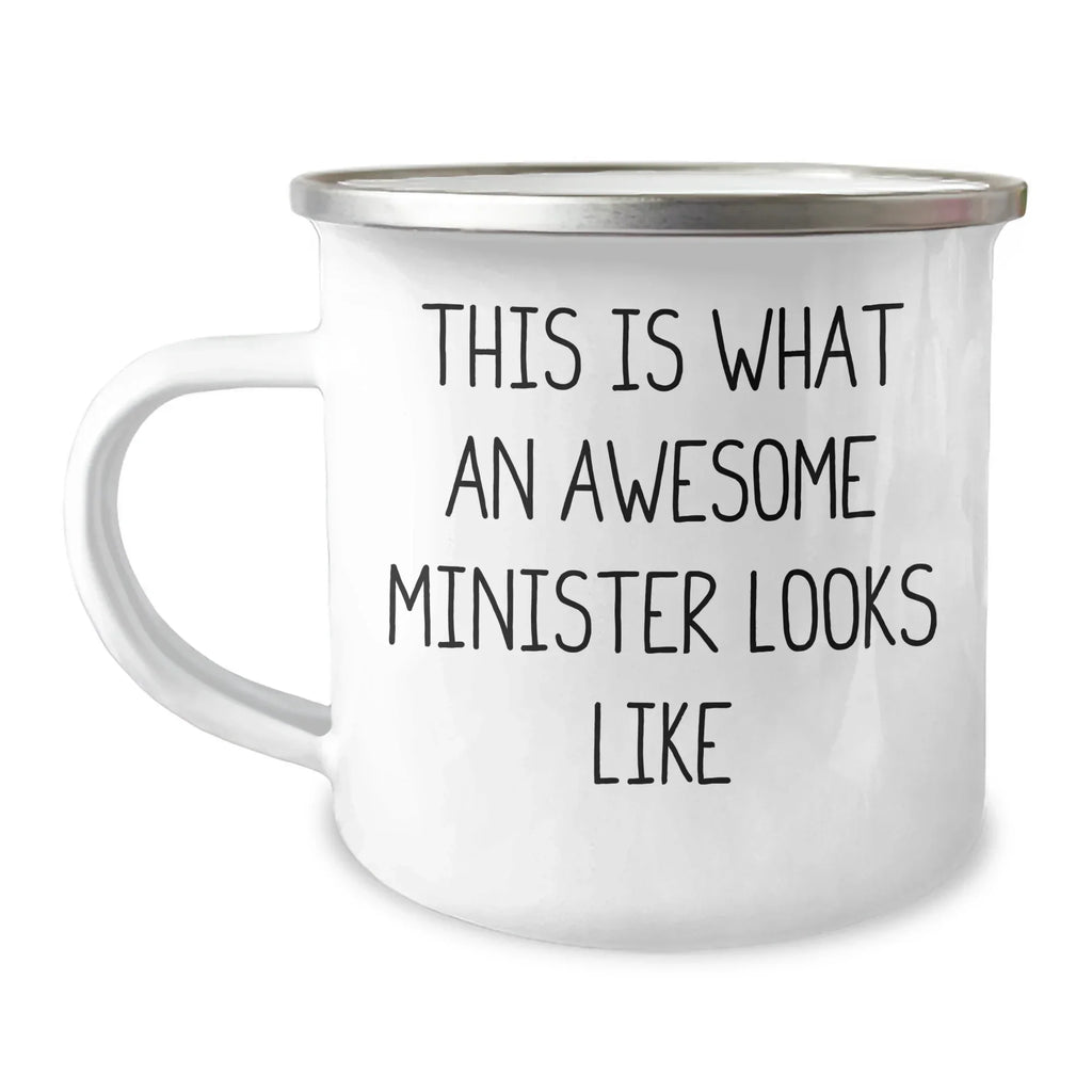 Funny Minister Gifts for Men, This Is What an Awesome Minister Looks Like, Camping Mug for Father's Day, Gifts from Men to Ministers