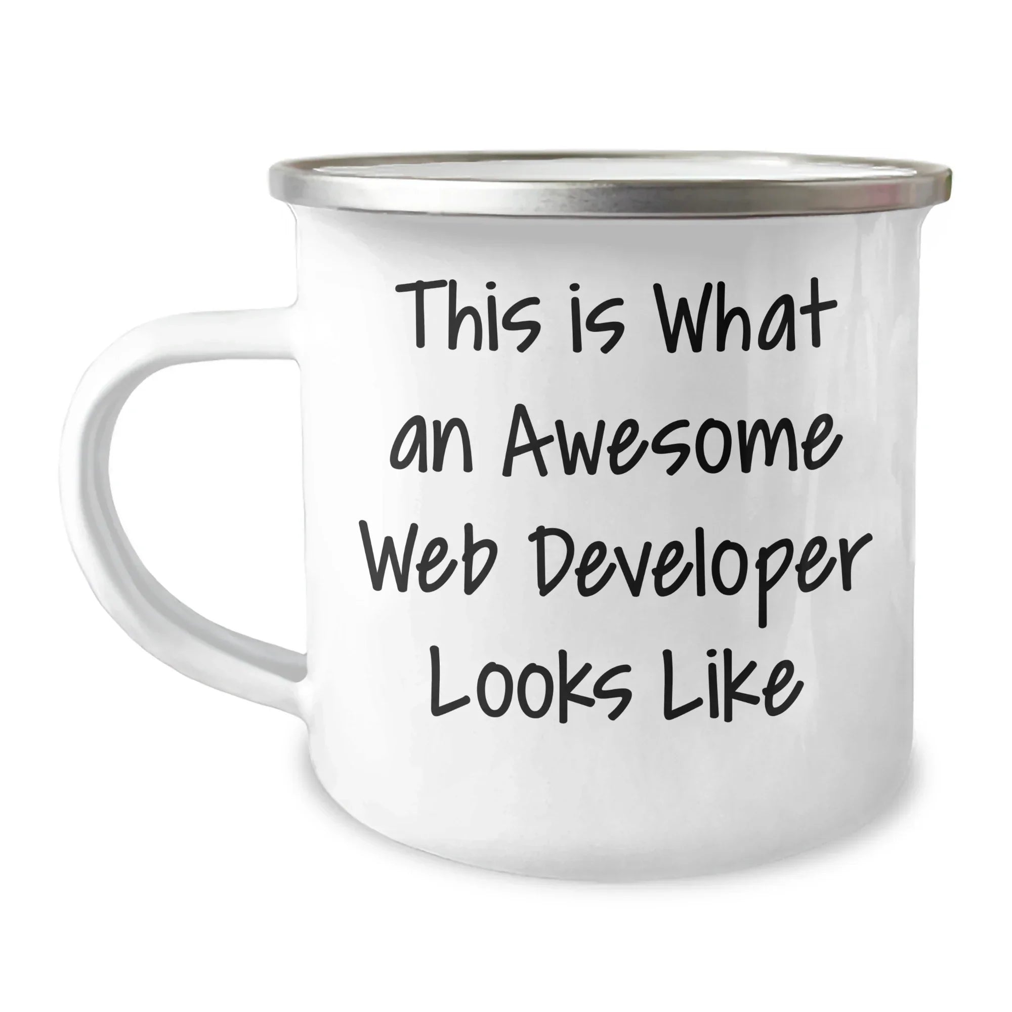 Gifts from Friends for Awesome Web Developer, This Is What An Awesome Web Developer Looks Like, Camping Mug for Father's Day