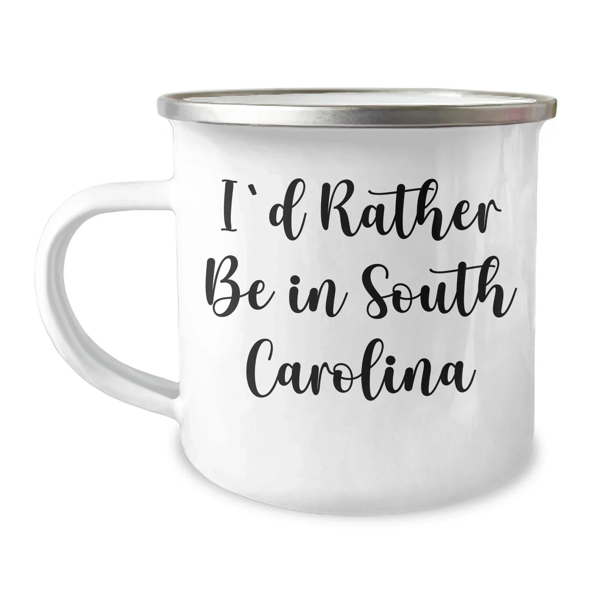 Funny South Carolina Gifts for Men, 'I'd Rather Be In South Carolina' Camping Mug, Gifts from Men for Dad's Special Day