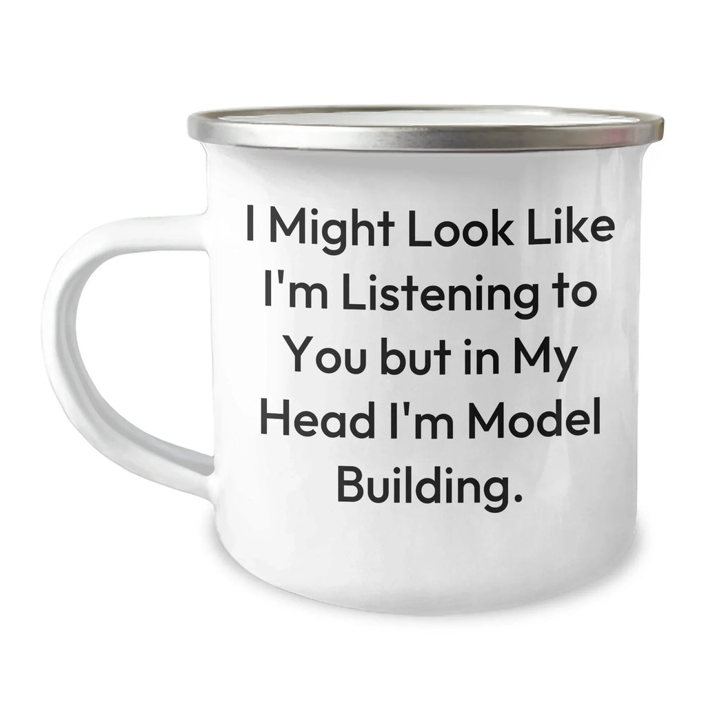 Model Building Fun Gifts from Friends, Funny Camping Mug for Dad's Model Building Hobby, Gifts for Husband or Father's Day Unique