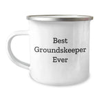 Funny groundskeeper Gifts - Best groundskeeper Ever Camping Mug, Gifts from Friends to groundskeeper