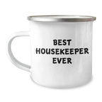 Funny Housekeeper Gifts from Friends, Best Housekeeper Ever Quote, Camping Mug, Mother's Day Unique Gifts for Her, Gifts from Family