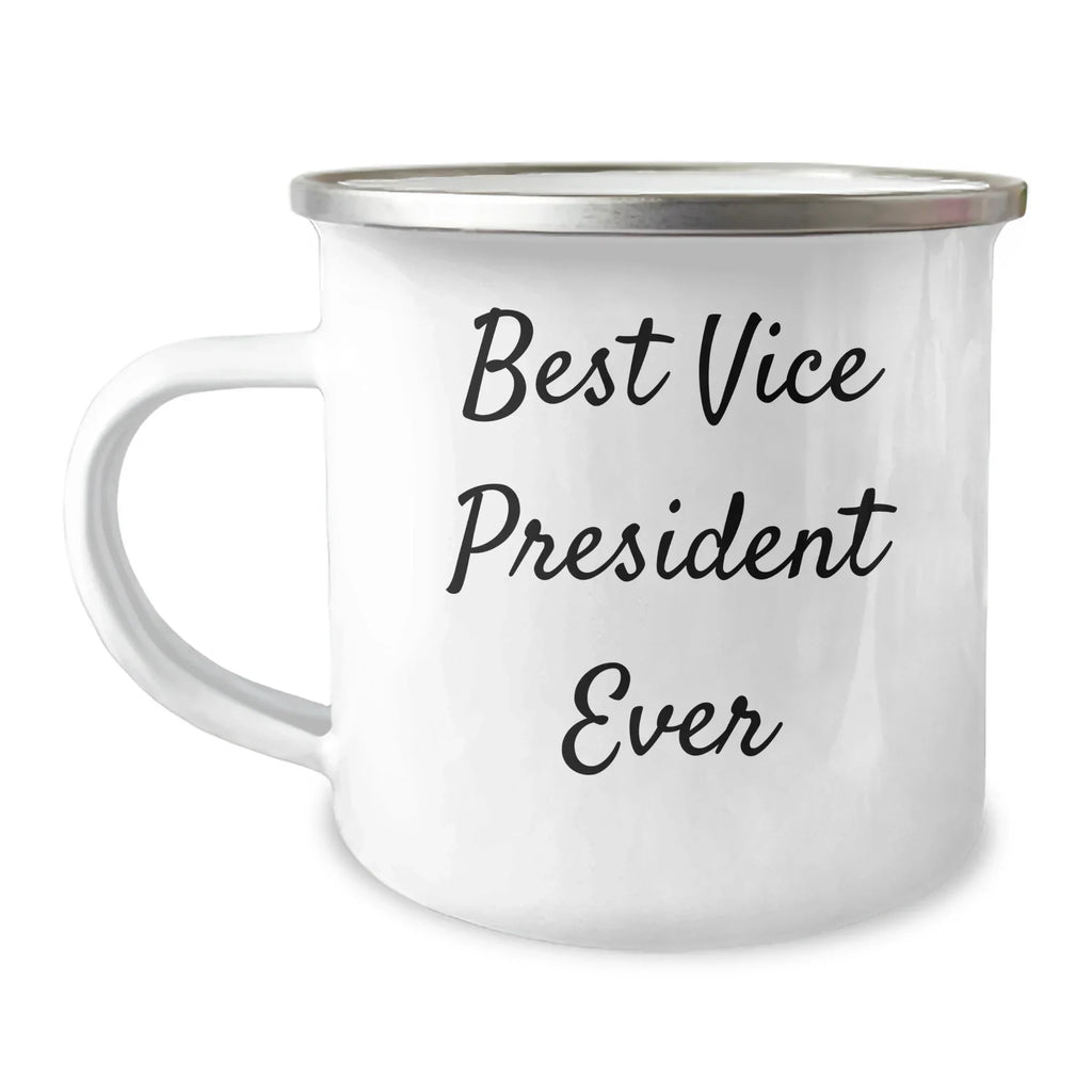 Funny Vice President Gifts, 'Best Vice President Ever' Camping Mug, Father's Day Unique Gifts from Friends to Vice President