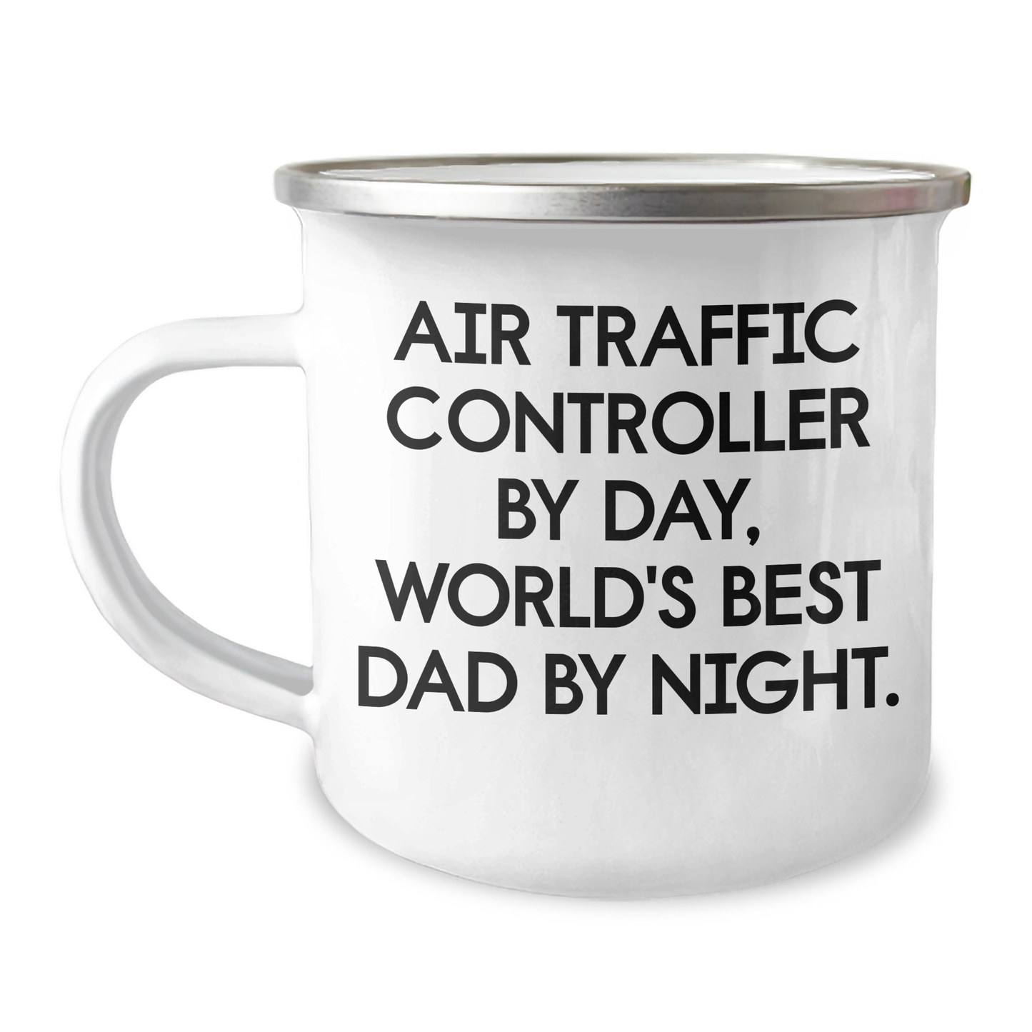 Air Traffic Controller Gifts from Friends, Funny Camping Mug for Air Traffic Controller By Day, World's Best Dad By Night, Graduation Unique Gifts - Image 1