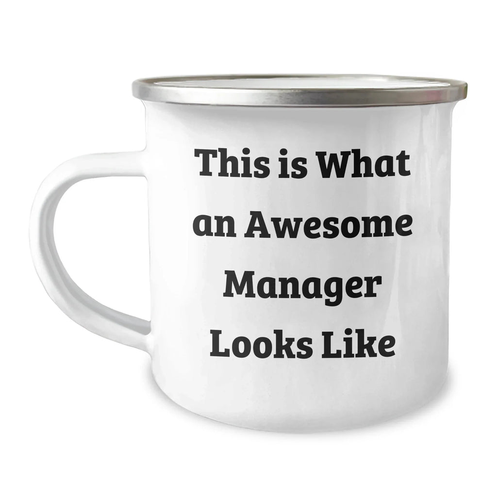 Funny Manager Gifts for Dad - This Is What An Awesome Manager Looks Like, Camping Mug for Father's Day, Gifts from Men to Manager, Perfect for Coworkers