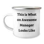 Funny Manager Gifts for Dad - This Is What An Awesome Manager Looks Like, Camping Mug for Father's Day, Gifts from Men to Manager, Perfect for Coworkers