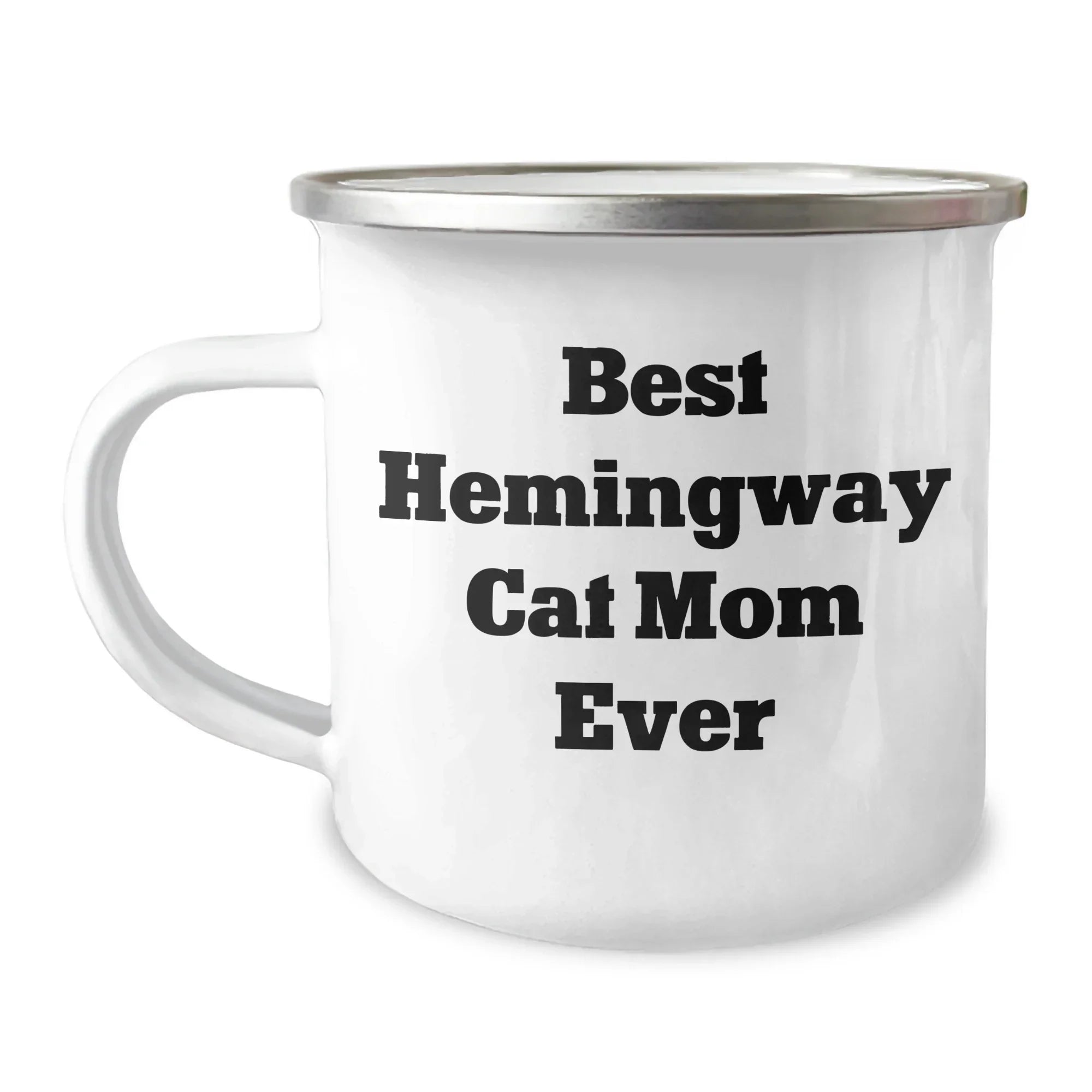 Funny Hemingway Cat Mom Gifts from Friends to Family - Best Camping Mug for Dad on Father's Day