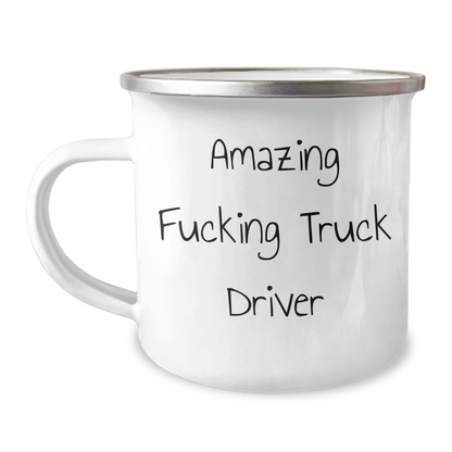 Funny Truck Driver Gifts from Friends for Mother's Day - Amazing Camping Mug - Image 1