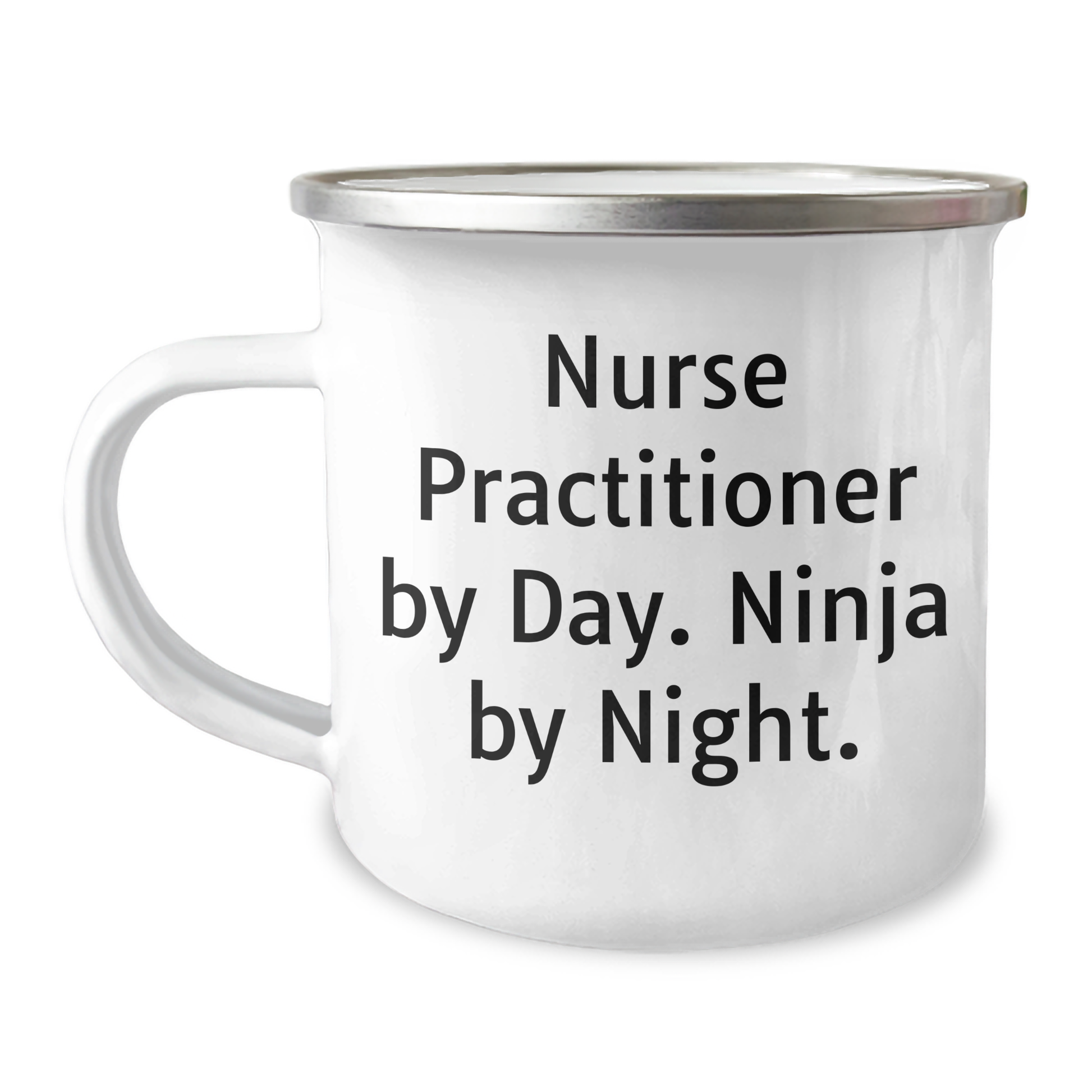 Nurse Practitioner Gifts By Day, Ninja By Night. Funny Camping Mug for Father's Day - Gifts from Family to Nurse Practitioner - Image 1