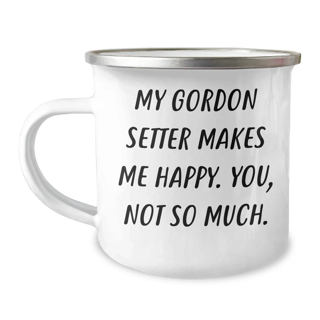 Gordon Setter Dog Lovers Gifts from Dad Funny Camping Mugs for Men Gordon Setter Dog Enthusiasts, Make Your Dad's Day Happy