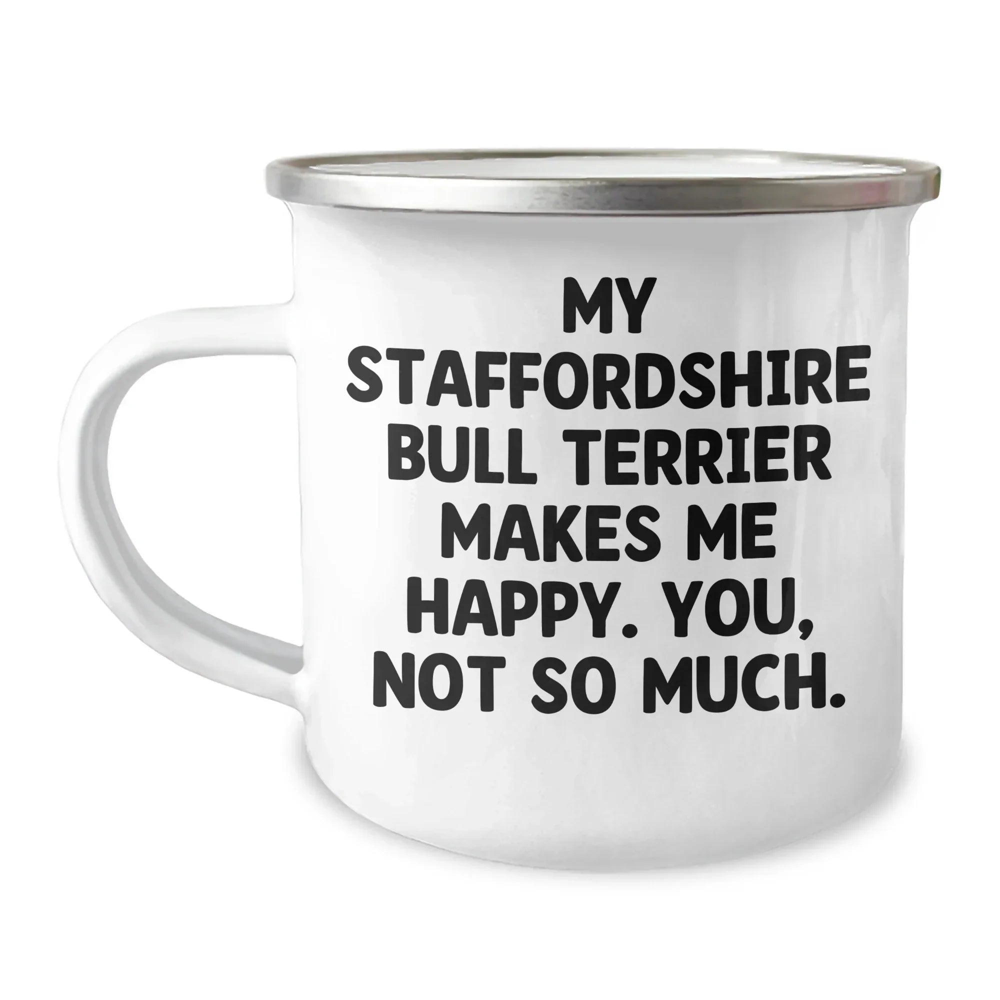 Staffordshire Bull Terrier Dog Lovers Funny Camping Mug Gifts from Family to Father's Day for Him