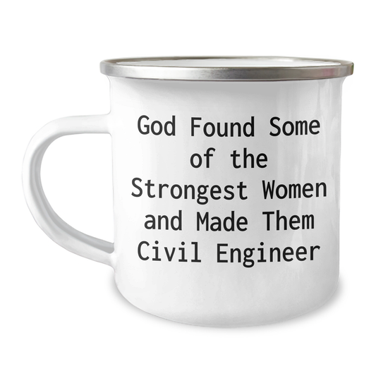 Civil Engineer Gifts Funny Quote Camping Mug, Gifts from Friends, Gifts for Civil Engineer Graduation - Image 1