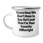Funny Millwright Gifts from Men to Favorite Millwrights, Camping Mug for Millwright Graduation Unique Gifts