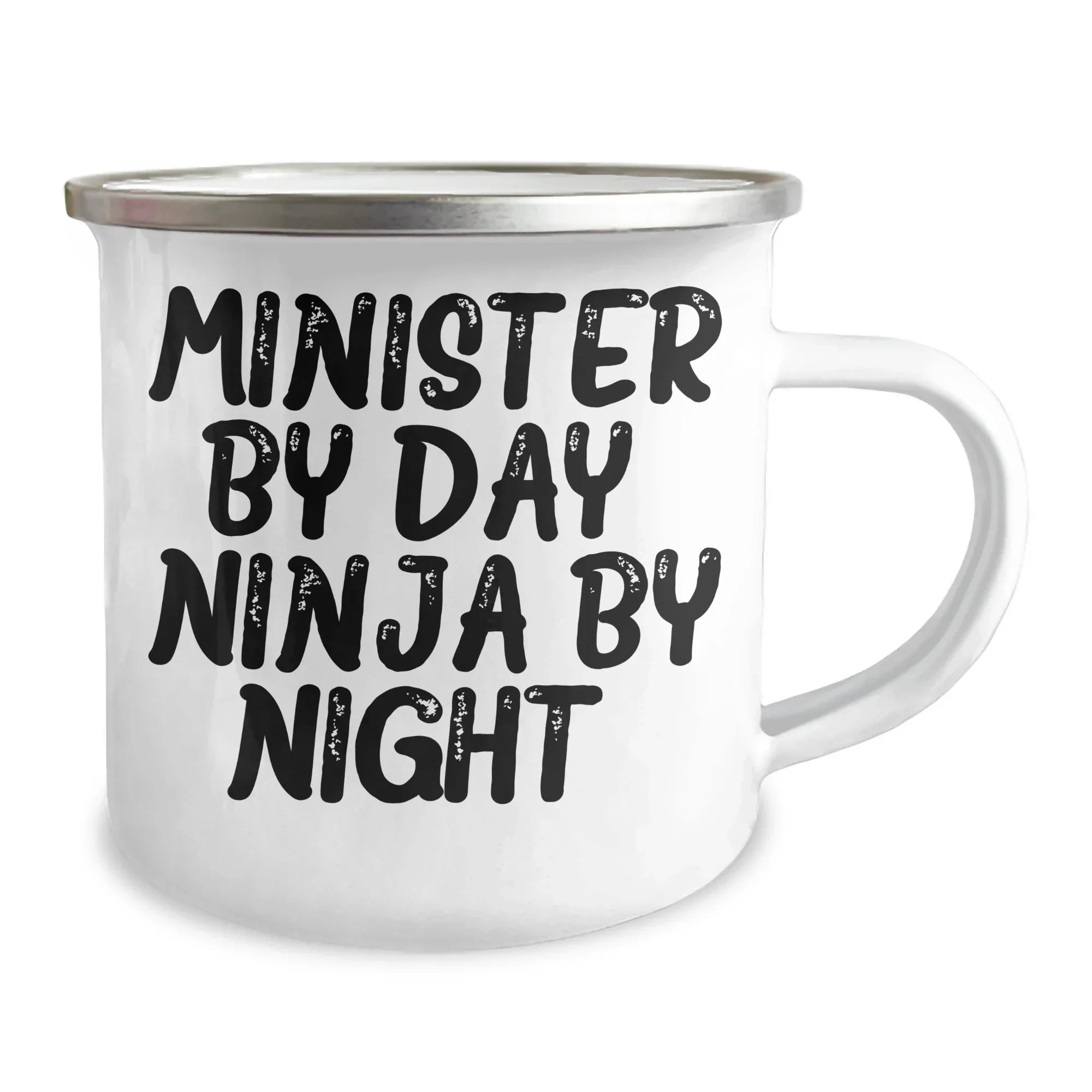 Minister's Unique Gifts from Friends, Funny Camping Mug for Mother's Day, 'Minister By Day. Ninja By Night.'