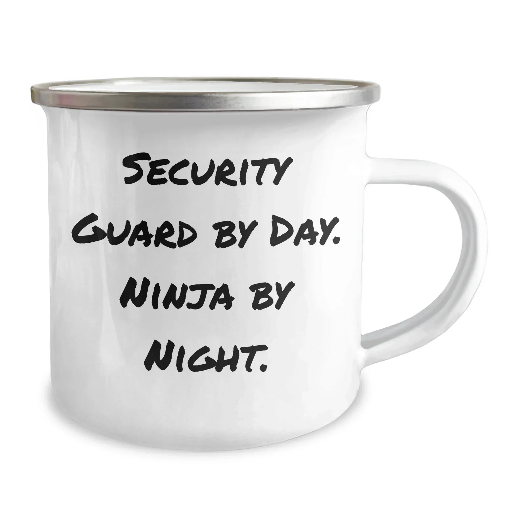 Security Guard Gifts from Friends, Funny Camping Mug for Security Guard by Day, Ninja by Night, Graduation Unique Gifts