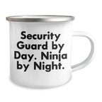 Security Guard Gifts, Funny Quote, Camping Mug, 12 oz, Stainless Steel, Graduation Unique Gifts from Friends