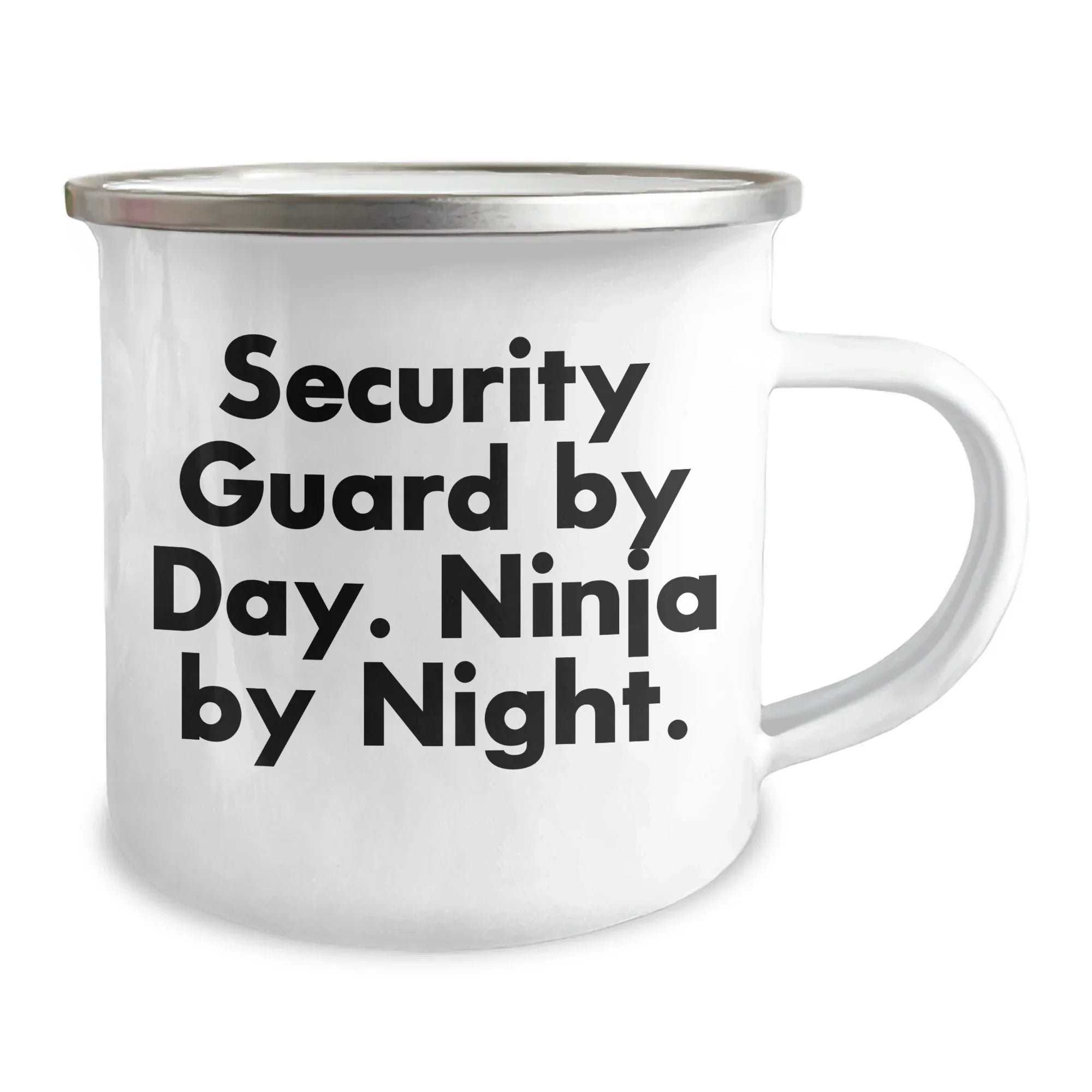 Security Guard Gifts, Funny Quote, Camping Mug, 12 oz, Stainless Steel, Graduation Unique Gifts from Friends