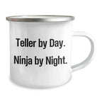 Teller By Day Funny Camping Mug, Gifts from Family to Teller, Unique Graduation Gifts for Men, 12 oz Stainless Steel