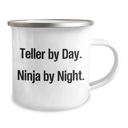 Teller By Day Funny Camping Mug, Gifts from Family to Teller, Unique Graduation Gifts for Men, 12 oz Stainless Steel - Image 2
