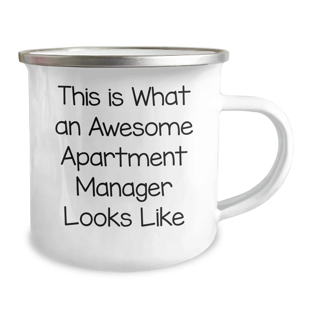 Funny Quote Apartment Manager Gifts, Camping Mug for Dad on Father's Day, Gifts from Friends, Gifts for Apartment Manager