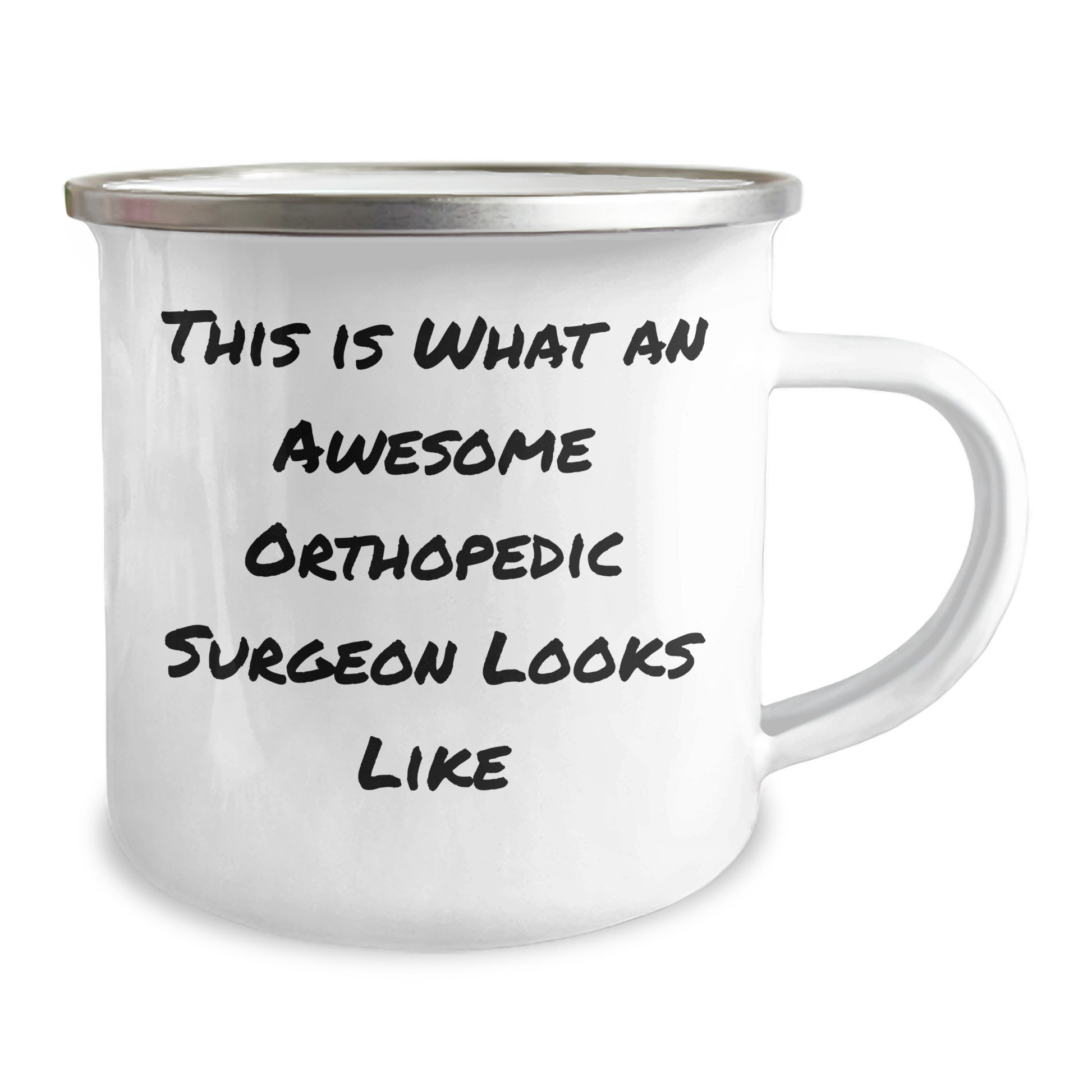 Orthopedic Surgeon Camping Mug Gifts from Men to Orthopedic Surgeon, Funny Quote 'This Is What An Awesome Orthopedic Surgeon Looks Like', Father's Day Unique Gifts - Image 2