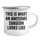 Surgeon Gifts from Men - This Is What An Awesome Surgeon Looks Like Funny Camping Mug for Father's Day Unique Gifts