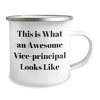 Vice-principal Gifts, Funny Quote Camping Mugs, Gifts from Men to Vice-principal, Perfect Father's Day Unique Gifts for Vice-principals