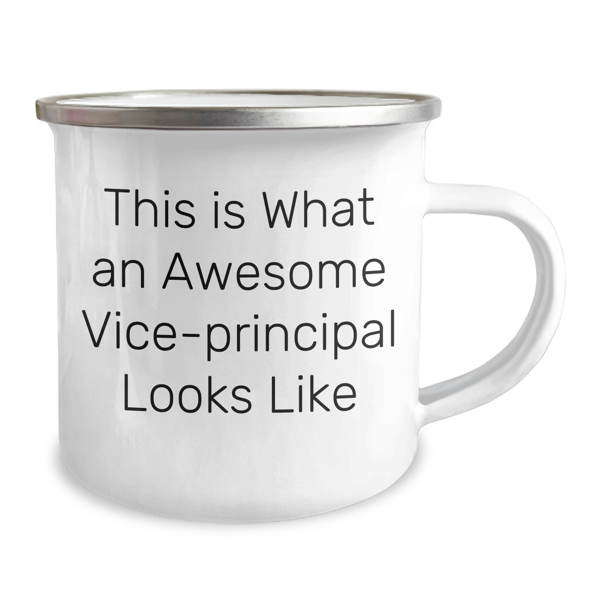 Funny Vice-principal Gifts from Friends for Awesome Vice-principals on Father's Day - Camping Mug with Quote 'This Is What An Awesome Vice-principal Looks Like' - Image 2