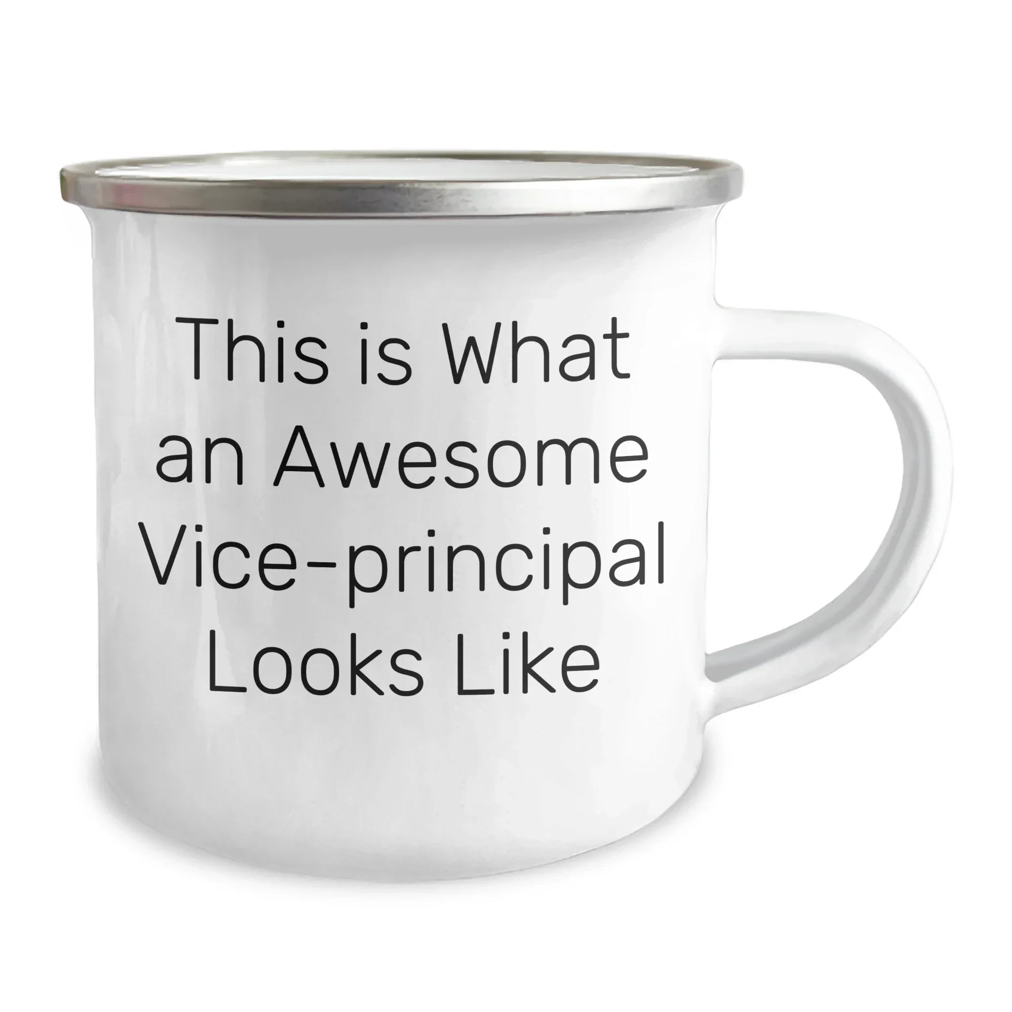 Funny Vice-principal Gifts from Friends for Awesome Vice-principals on Father's Day - Camping Mug with Quote 'This Is What An Awesome Vice-principal Looks Like'