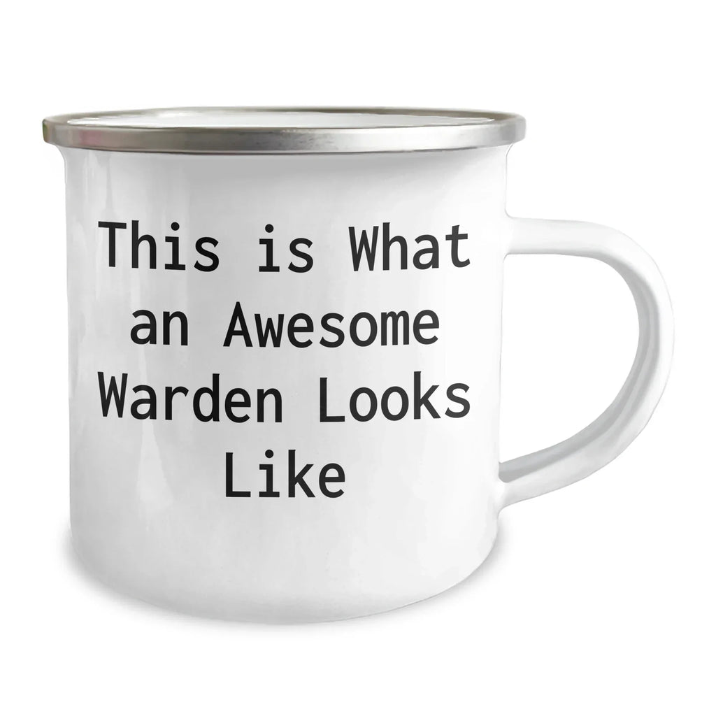 Unique Warden Gifts - This Is What An Awesome Warden Looks Like Funny Camping Mug Gifts from Women to Warden for Father's Day