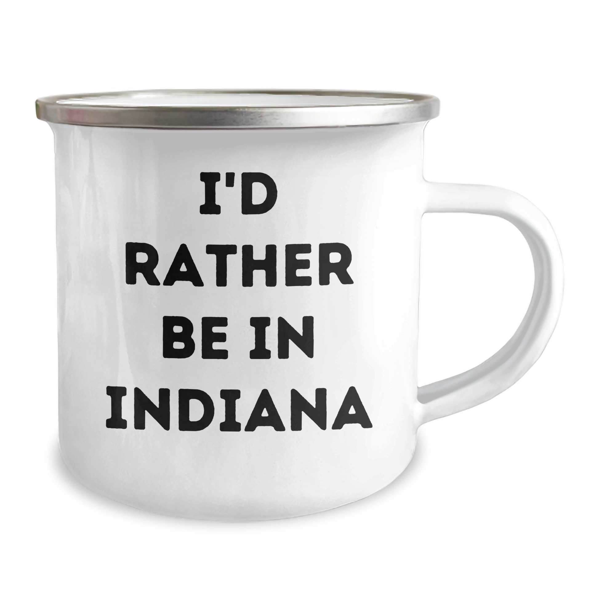 Funny Indiana Camping Mug, I'd Rather Be In Indiana Quote, Gift for Men, Women, Friends, Coworkers, Family on Father's Day, Gifts from Indiana - Image 2