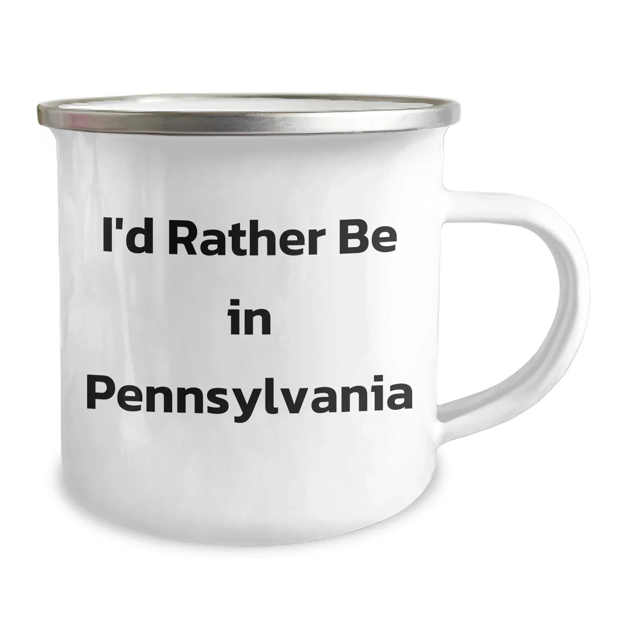 Pennsylvania Gifts for Men from Family - I'd Rather Be In PA Funny Camping Mug