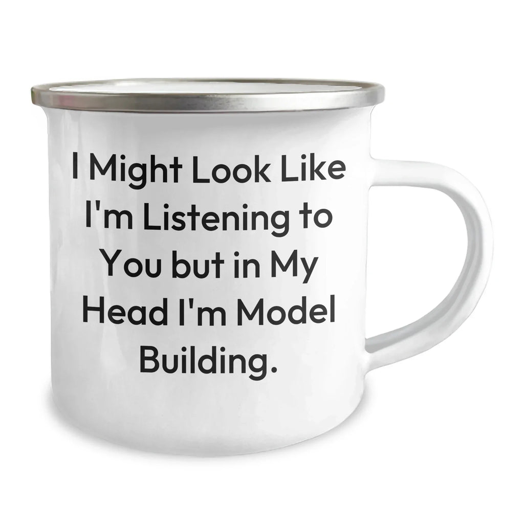 Model Building Fun Gifts from Friends, Funny Camping Mug for Dad's Model Building Hobby, Gifts for Husband or Father's Day Unique