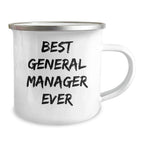 Funny General Manager Gifts for Men - Best Ever Quote, Unique Camping Mug for Graduation, 'Gifts from Friends' for Family