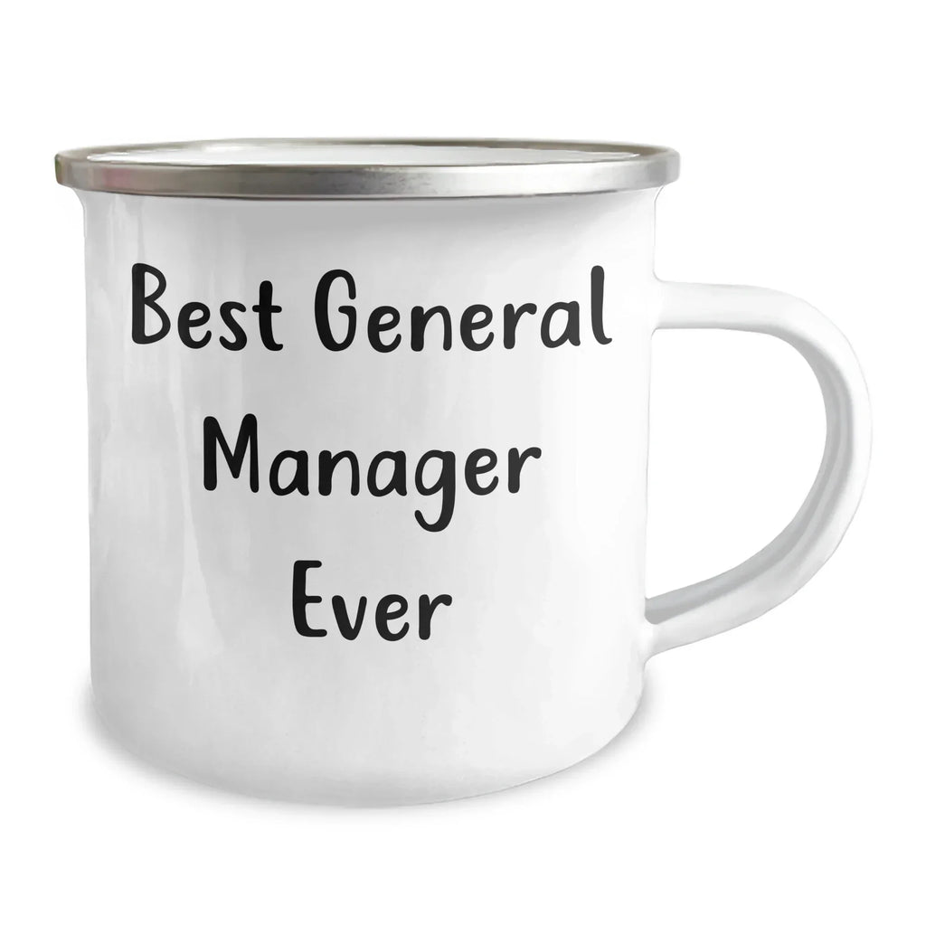 Funny General Manager Gifts from Coworkers - 'Best General Manager Ever' Camping Mug for Men and Women Graduation