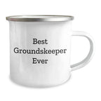 Funny groundskeeper Gifts - Best groundskeeper Ever Camping Mug, Gifts from Friends to groundskeeper