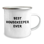 Funny Housekeeper Gifts from Friends, Best Housekeeper Ever Quote, Camping Mug, Mother's Day Unique Gifts for Her, Gifts from Family