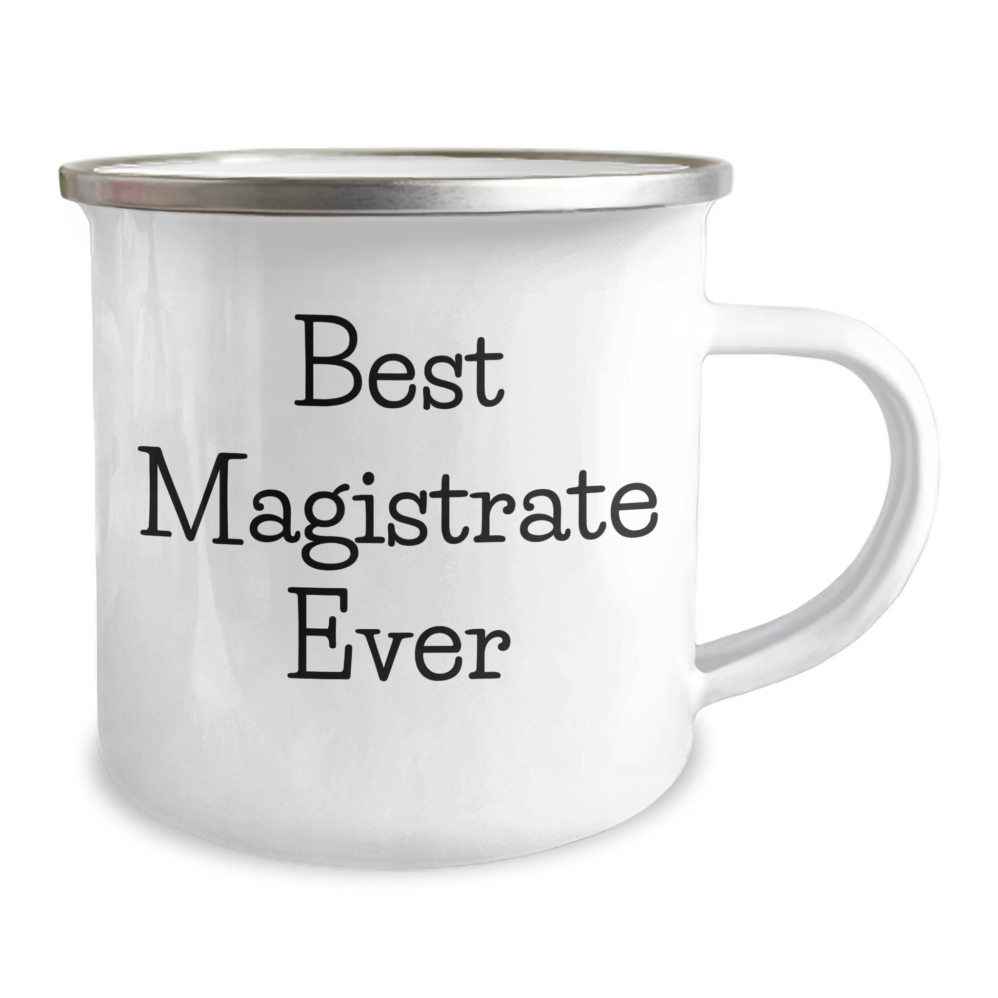 Magistrate Gifts for Women from Friends, Best Magistrate Ever Quote, Funny Camping Mug, 12 oz Stainless Steel with Enamel Finish, Perfect for Mother's Day - Image 2