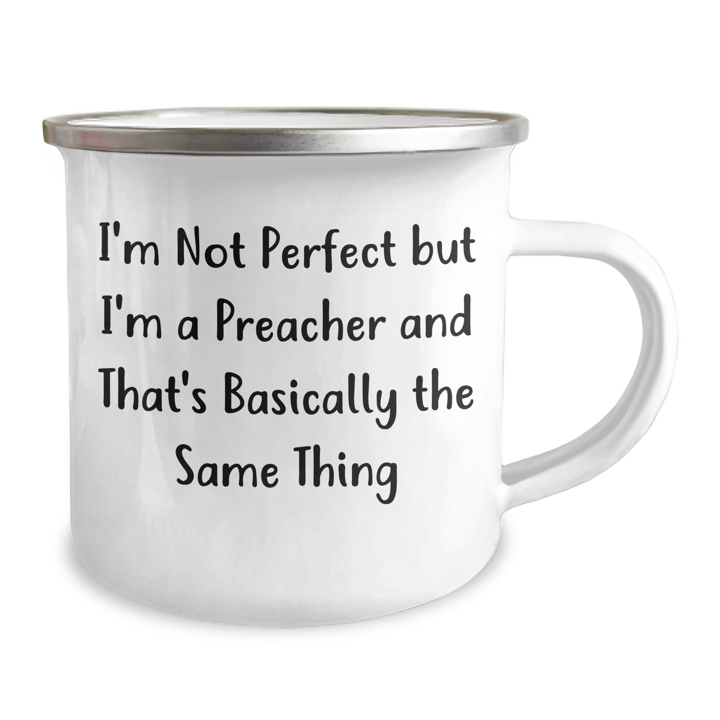 Preacher Humor Camping Mug Gifts from Men to Preacher, Funny Quote Dad's Day Unique Gifts - Image 2