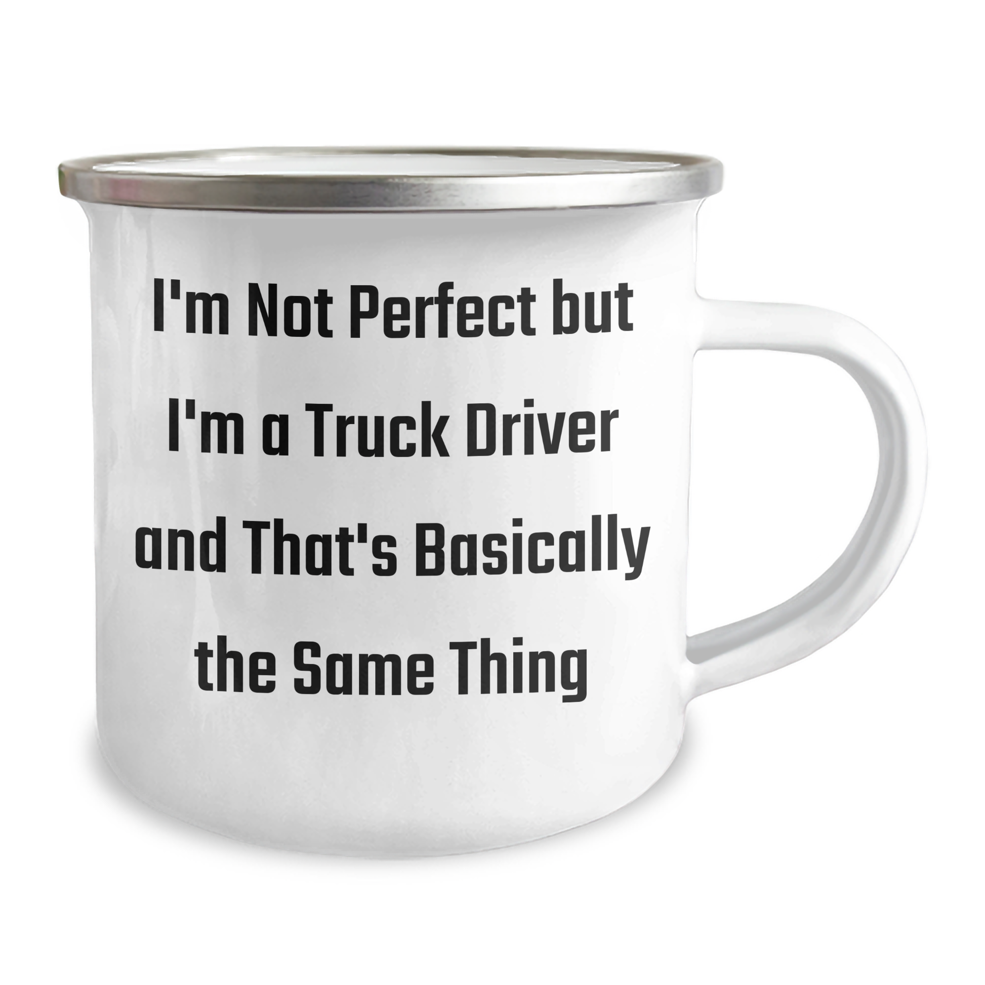 Funny Truck Driver Gifts from Men to Friends, Unique Graduation Mug for Him, 'I'm Not Perfect But I'm A Truck Driver And That's Basically The Same Thing',
   - Image 2