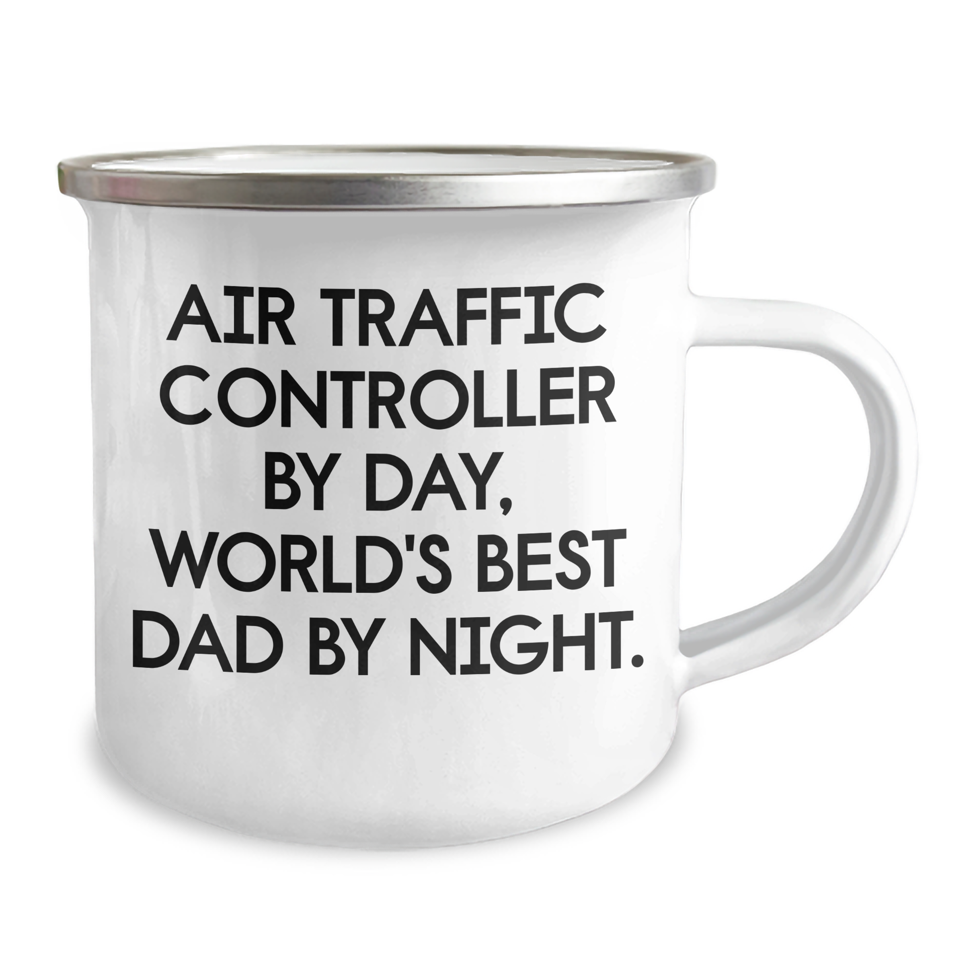 Air Traffic Controller Gifts from Friends, Funny Camping Mug for Air Traffic Controller By Day, World's Best Dad By Night, Graduation Unique Gifts - Image 2