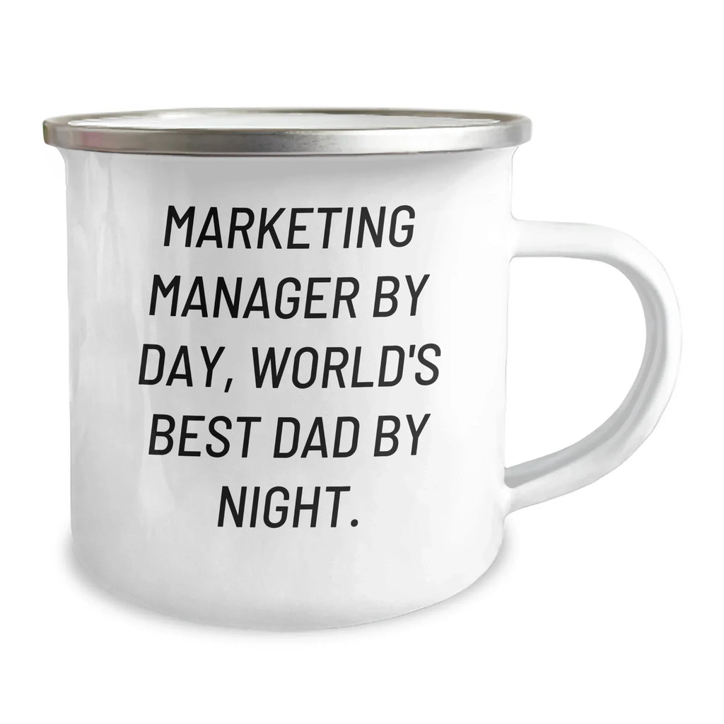 Marketing Manager Gifts, Funny Quote, Camping Mug, Gift from Mom to Marketing Manager, Father's Day Unique Gifts
