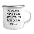 Marketing Manager Gifts, Funny Quote, Camping Mug, Gift from Mom to Marketing Manager, Father's Day Unique Gifts
