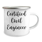 Funny Civil Engineer Gifts from Men to Civil Engineer Friends, Camping Mug for Father's Day