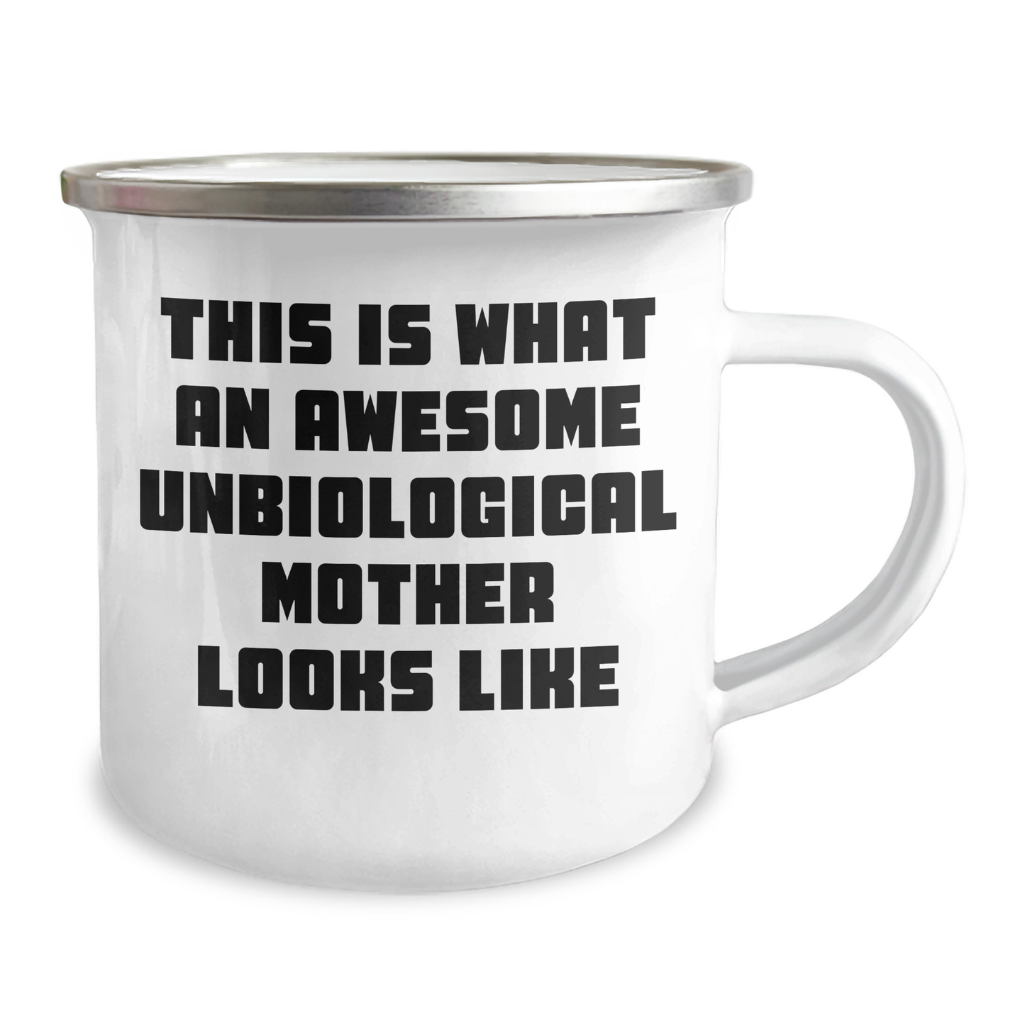 Unbiological Mother Gifts, Funny Quote, Camping Mug for Her, Gifts from Men, Unique Father's Day Unique Gifts for Unbiological Mother - Image 2