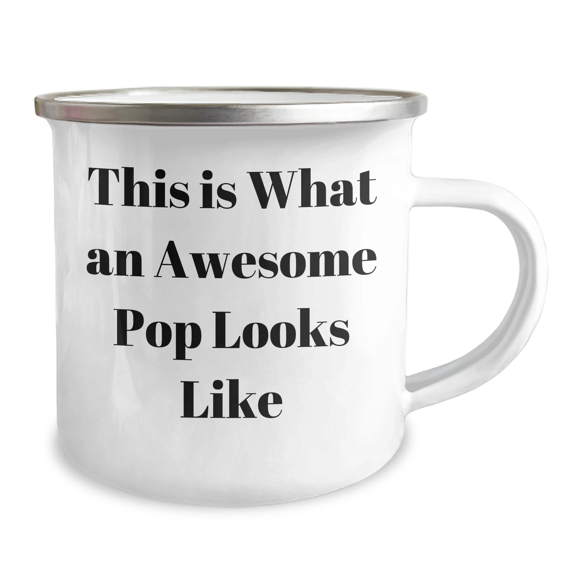 Funny Pop Gifts, This Is What An Awesome Pop Looks Like, Camping Mug for Father's Day - Gifts from Friends to Pop, Perfect for Outdoor Enthusiasts