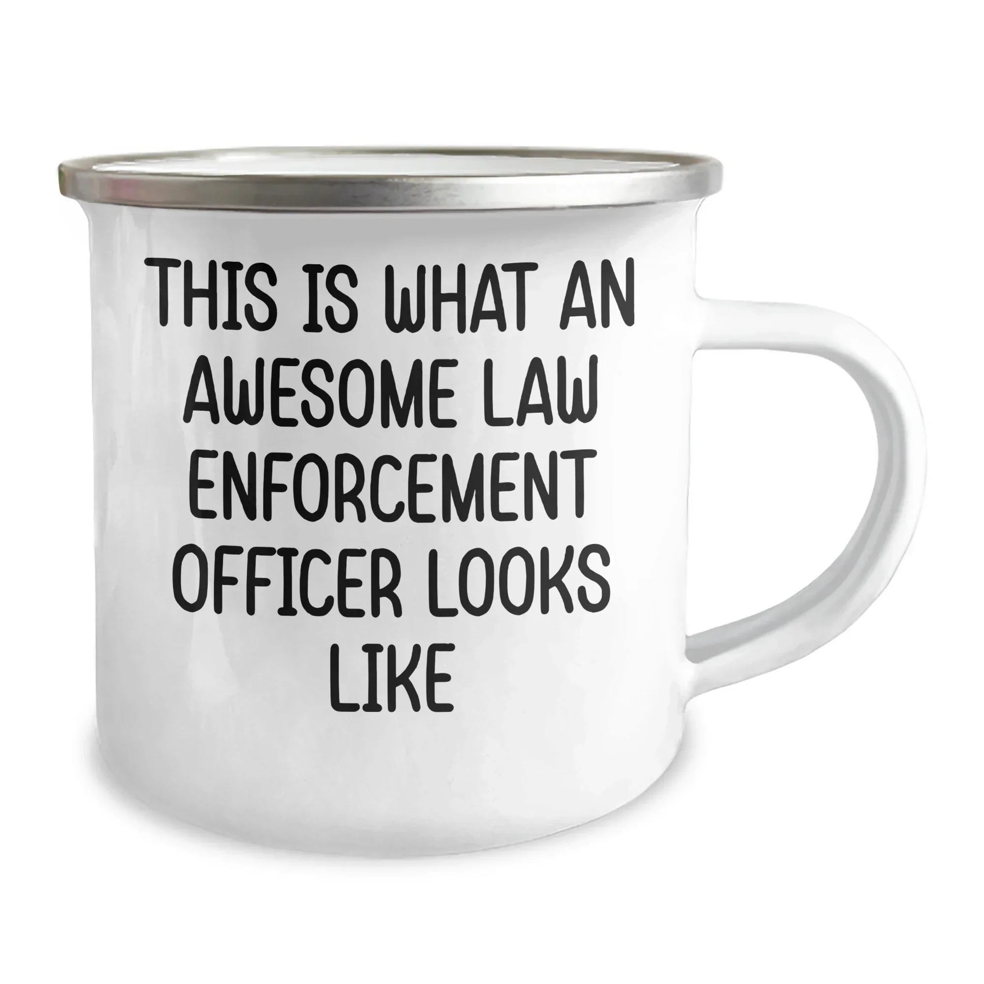 Funny Law Enforcement Officer Gifts - This Is What An Awesome Law Enforcement Officer Looks Like, Camping Mug for Father's Day, Personalized Gifts from Friends to Men