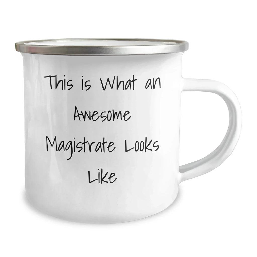 Magistrate's Camping Mug Gift, Funny Quote, Father's Day Unique Gifts from Men to Magistrate, 12 oz Stainless Steel