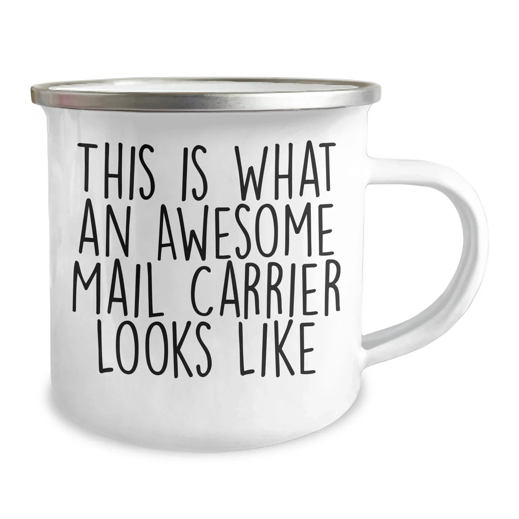 Funny Mail Carrier Gifts for Men - This Is What An Awesome Mail Carrier Looks Like, Camping Mug for Father's Day, Gifts from Family